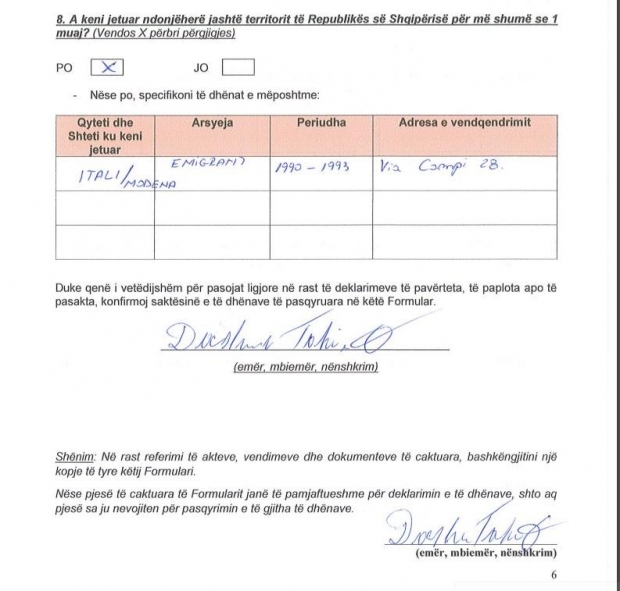 formulari vetedeklarimit dashamir tahiri