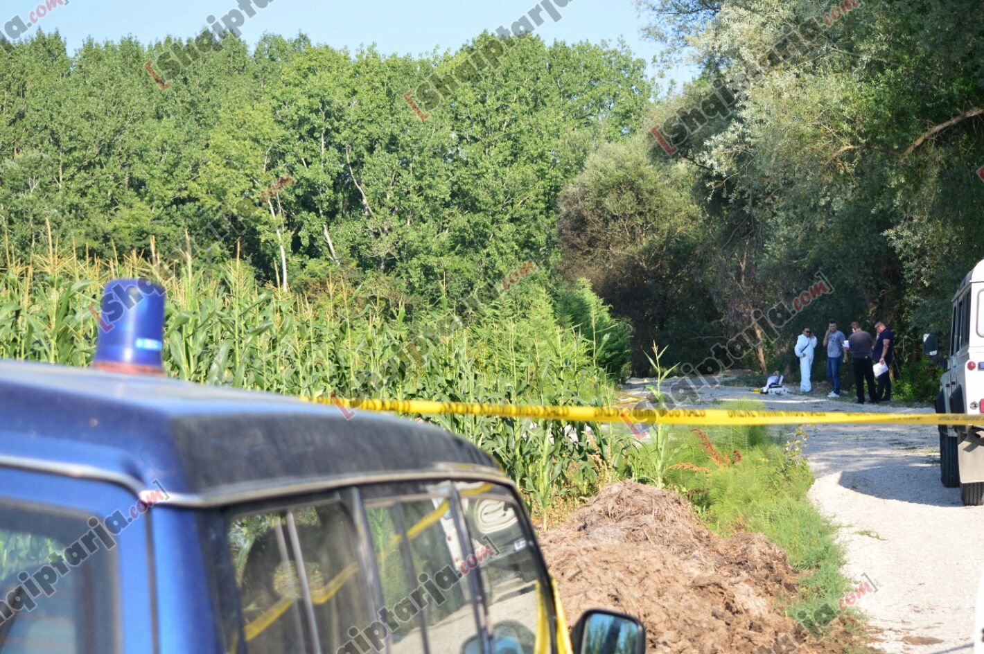 vendi ku eshte gjetur makina e djegur e grabitesve