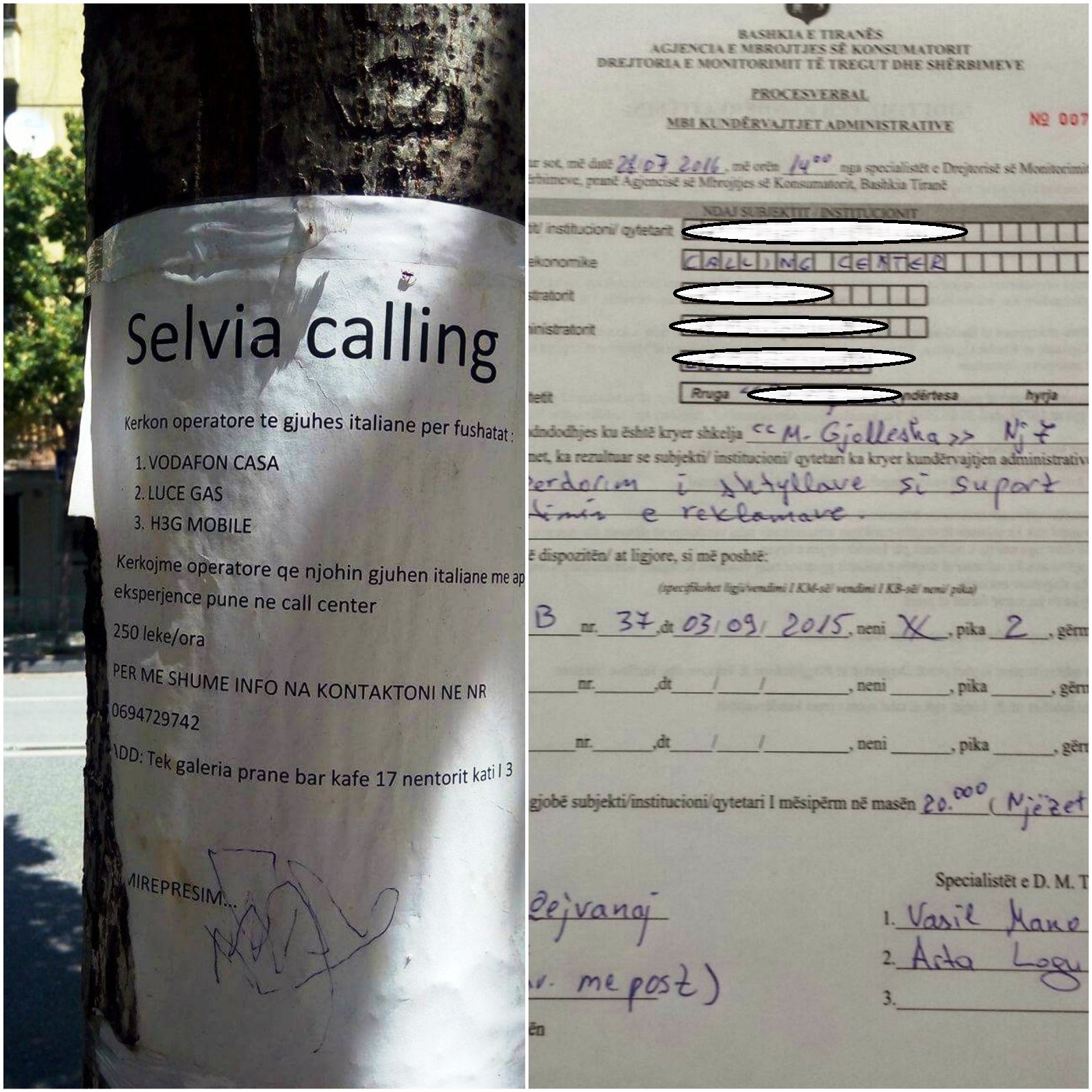 bashkia vershojne gjobat