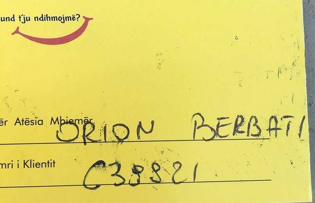 orion berbati llogaria bankare