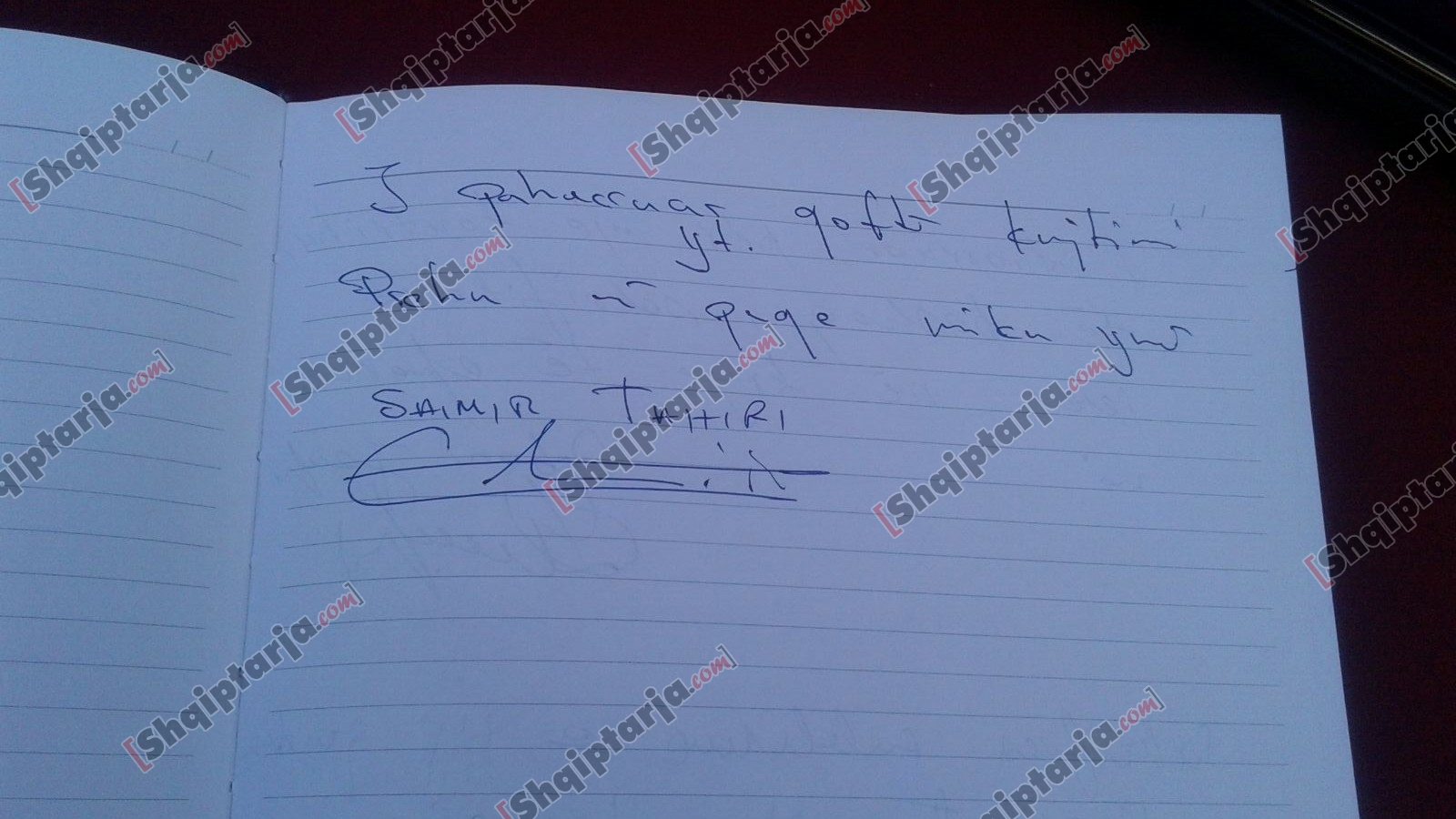 shenimi tahirit ne librin e ngushellimit