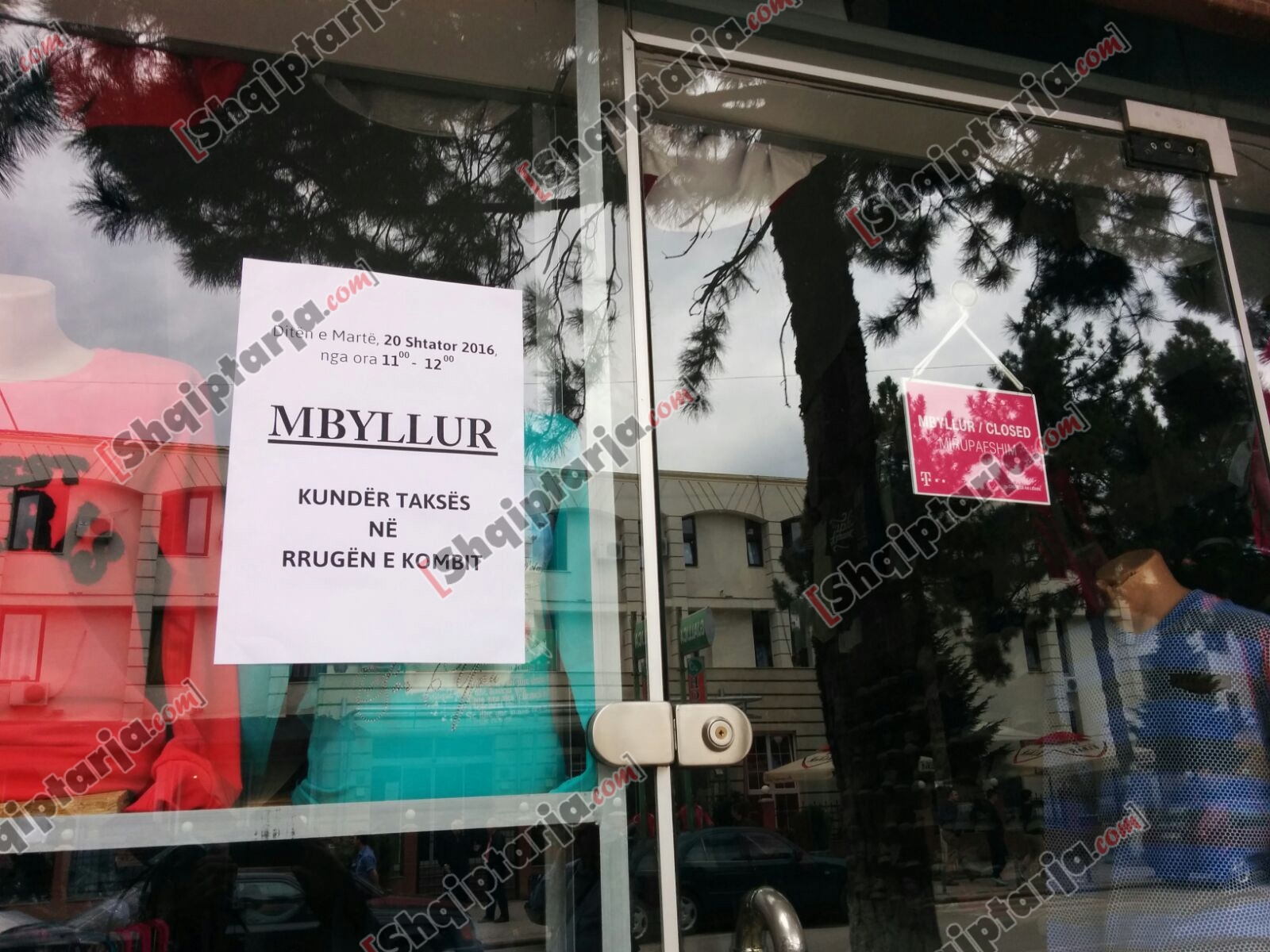 bizneset e mbyllura per protest