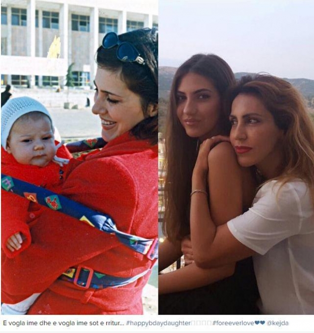 Majlinda Bregu dhe vajza e saj
