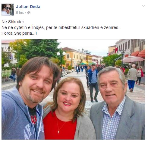 julian deda me familajen ne shkoder