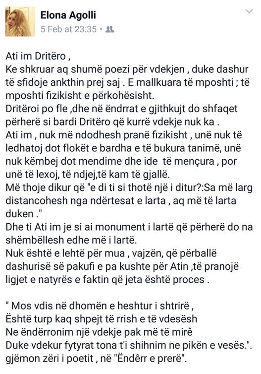 statusi i Elona Agolli