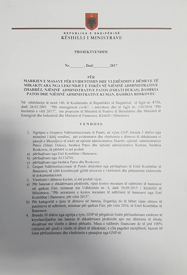 ministria dokumentat