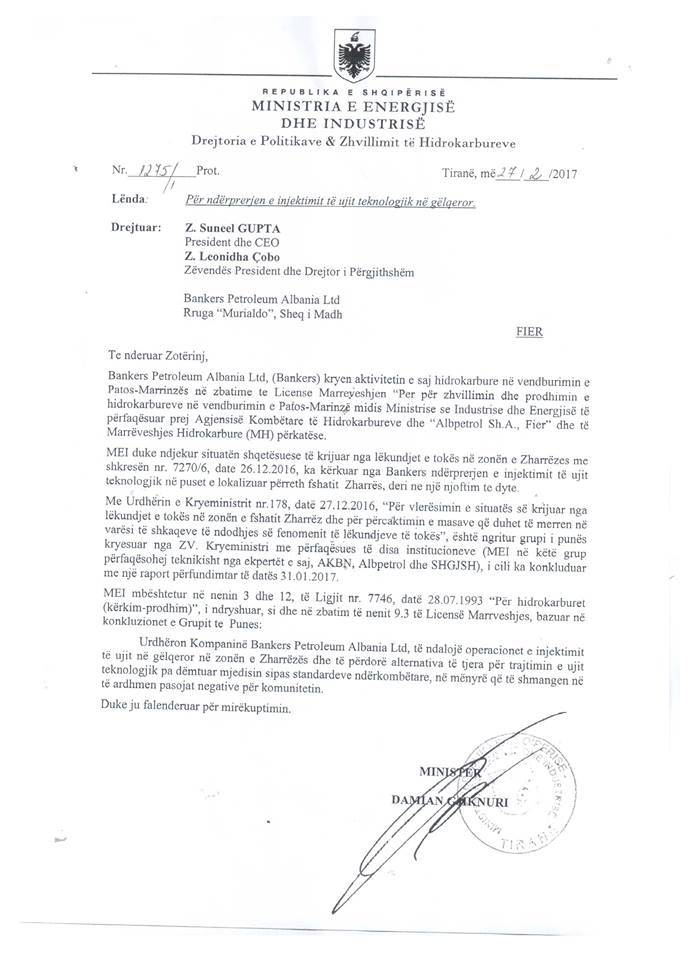 ministria dokumentat