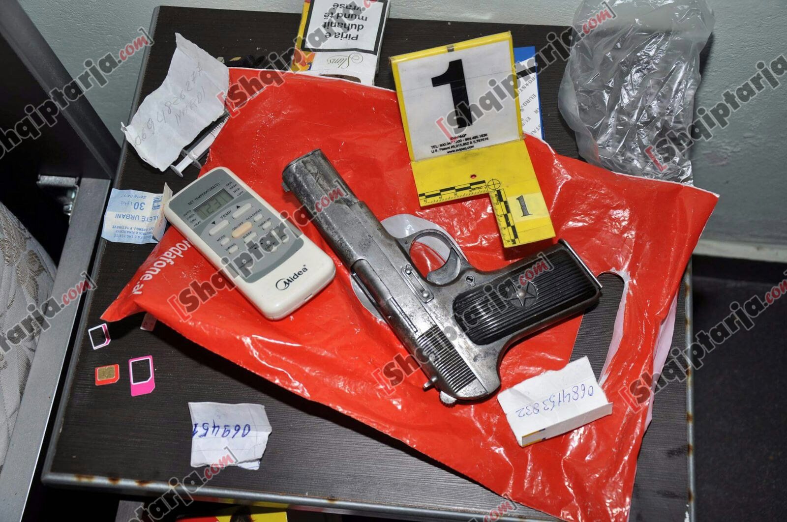 gjendet nje pistolete