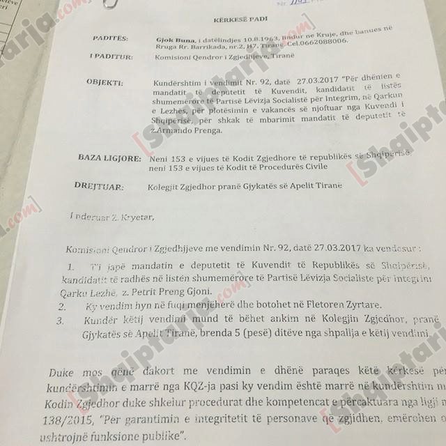 gjok buna dokumentat