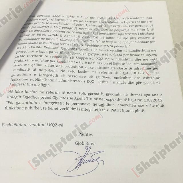 gjok buna dokumentat