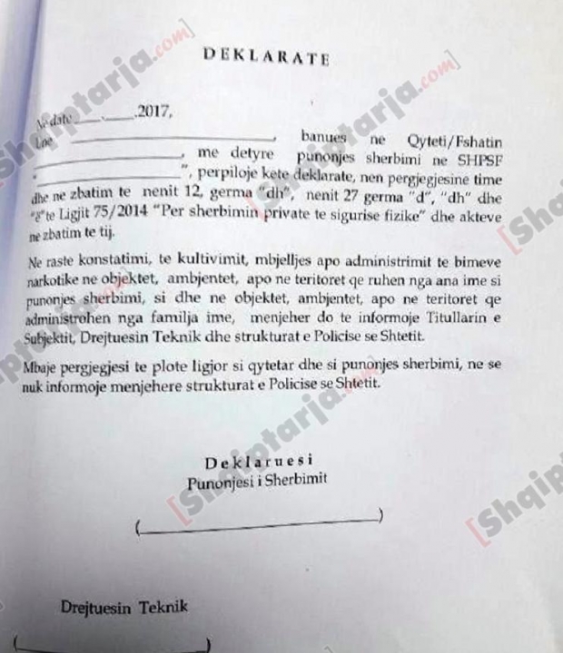 deklarate e firmosjes