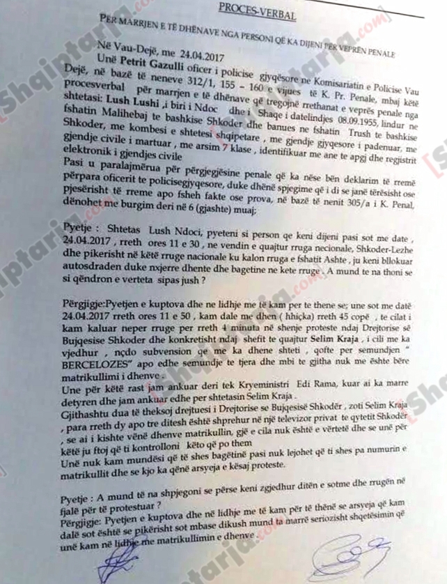 procesverbali per bariun