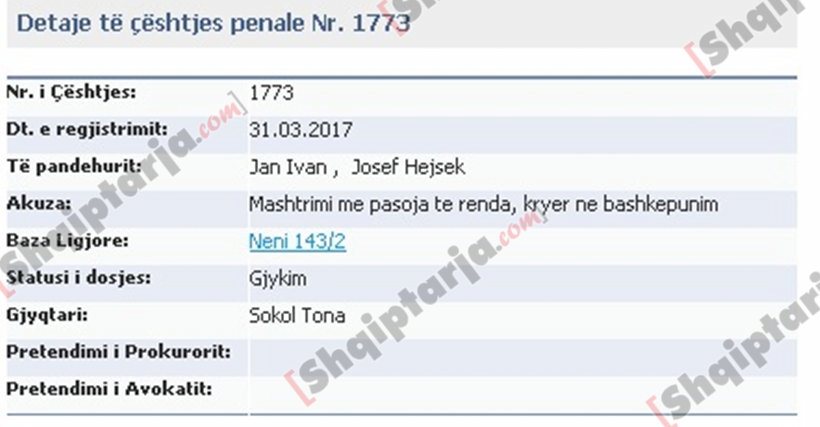 hejsek procedura gjykate