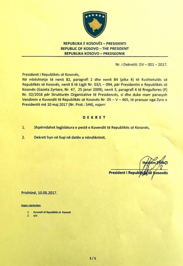 dekreti i thacit