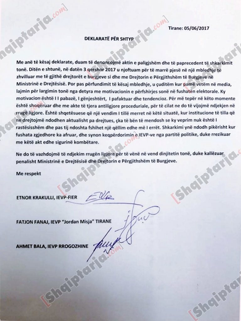 denoncimi drejtoreve te  shkarkuar te lsi