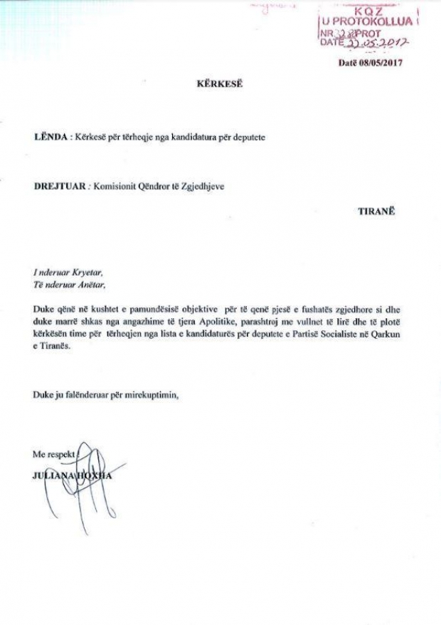 letra juliana hoxhaj