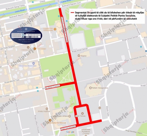 rruget qe bllokohen mitingu ps