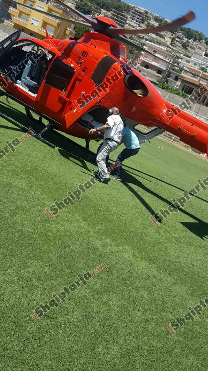 polici transportohet me helicopter