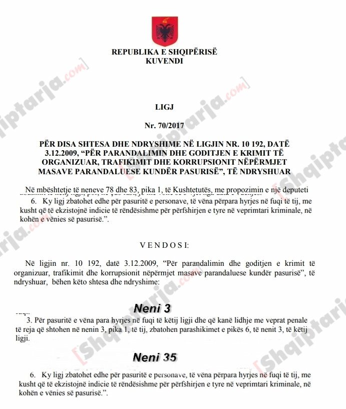 dokumenti pjeset pikat nenet