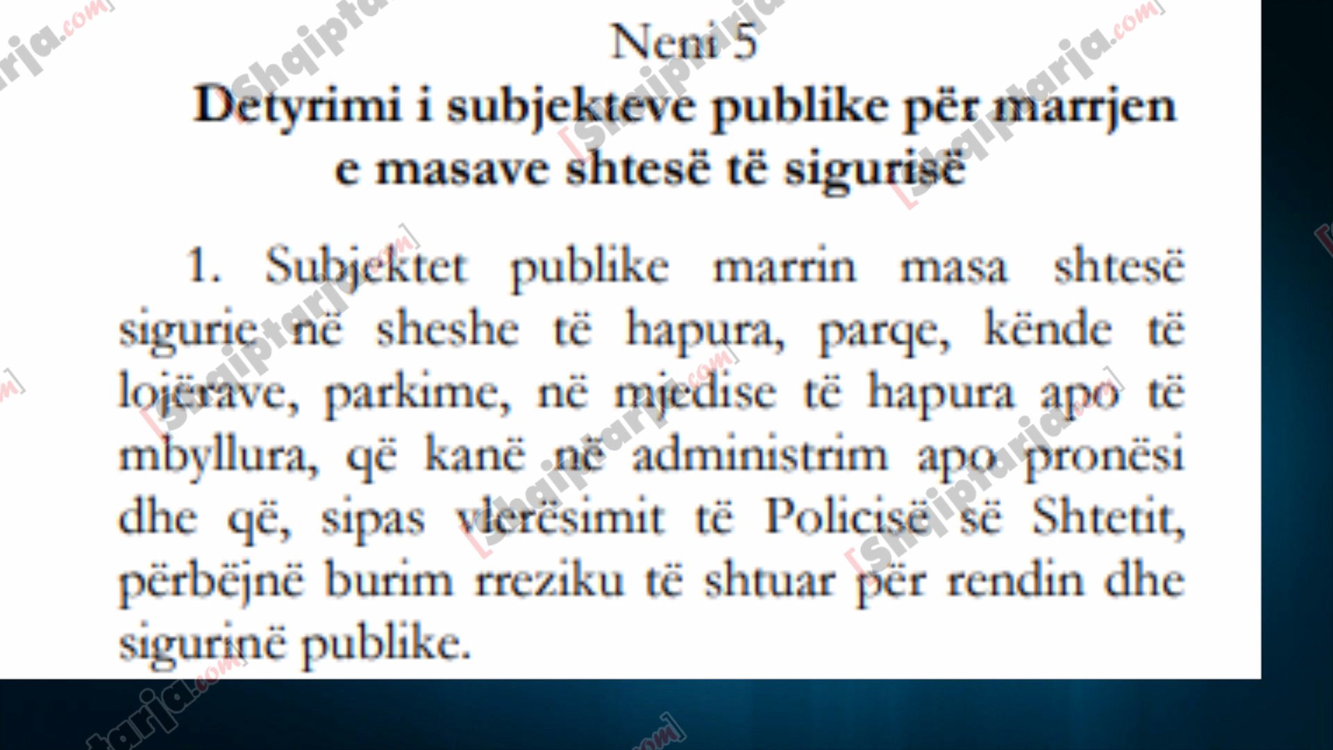 sheshi skenderbej pa kamera