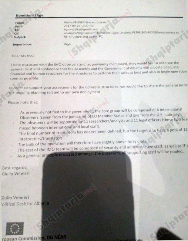 dokumenti per komisionin e ligjeve