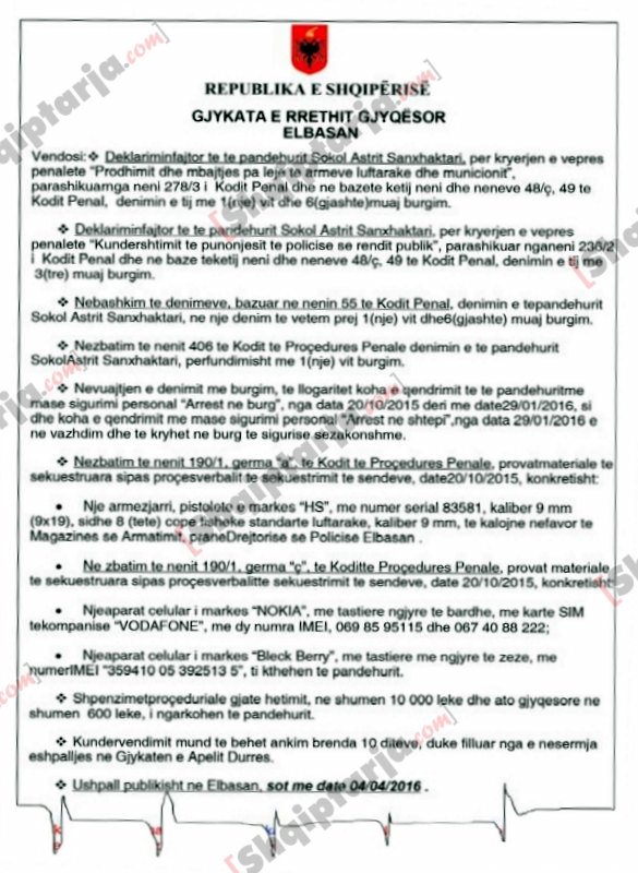dokumenti elbasan