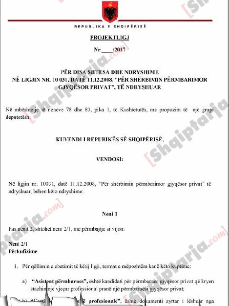 kuvendi i republikes se shqiperise