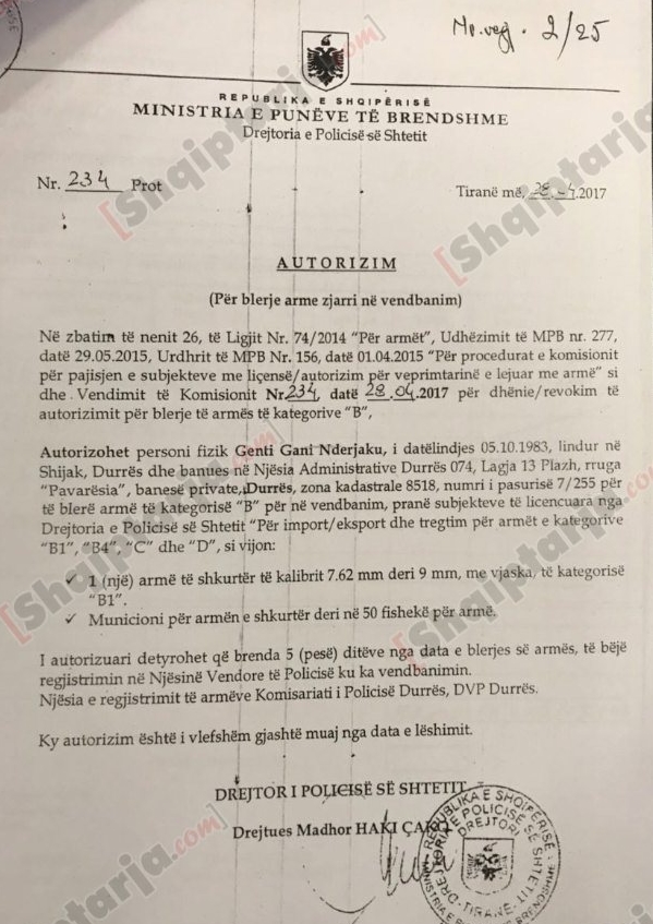 faksimile genti nderjaku