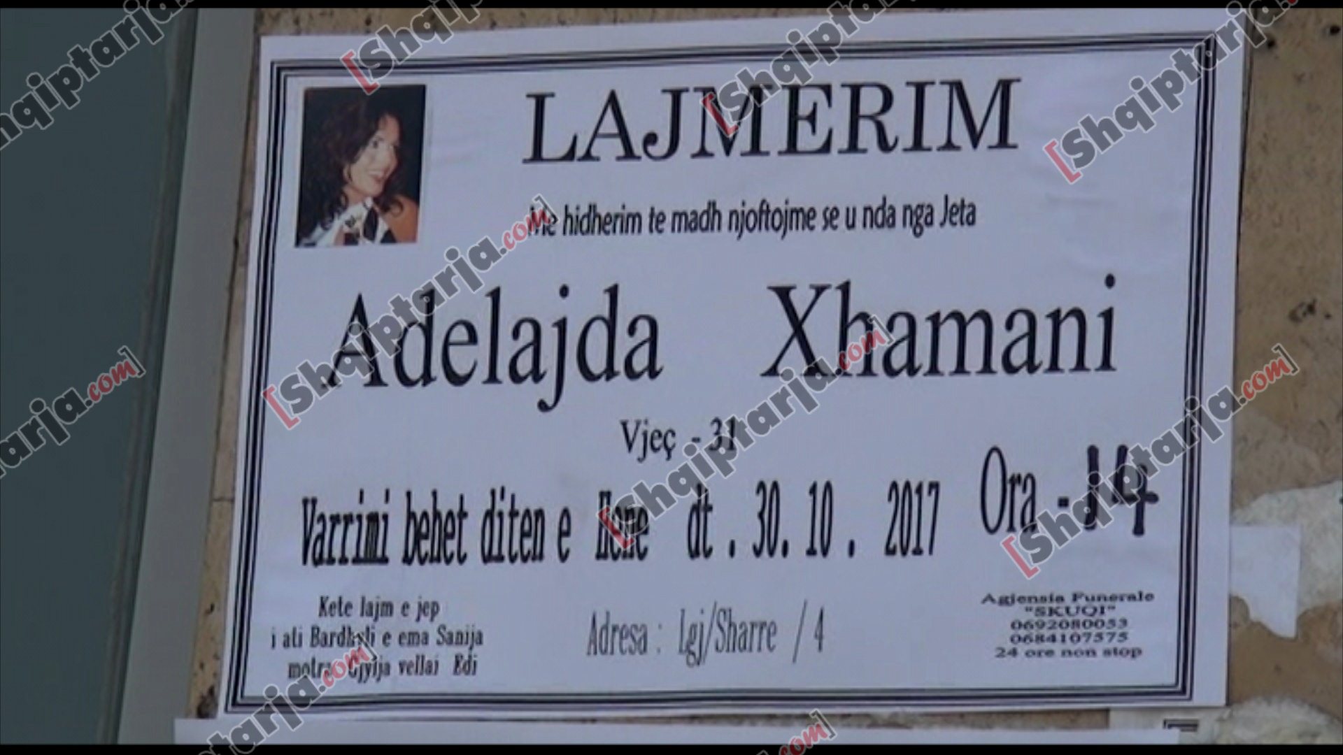 adelajda njoftimi vdekjes