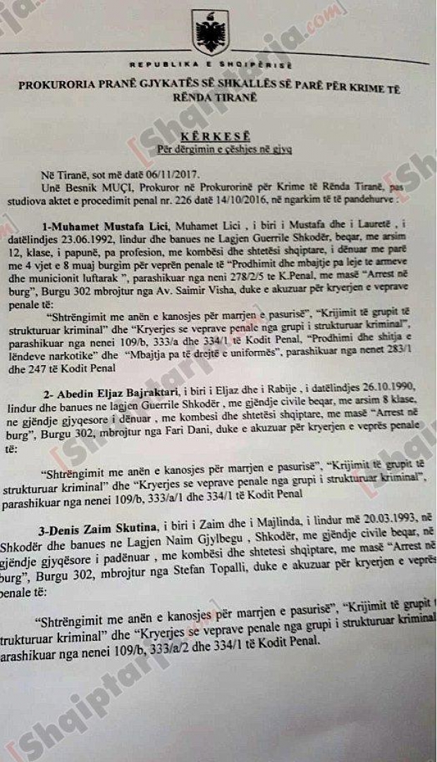 kerkesa muhamet lici prokuroria krimet e renda
