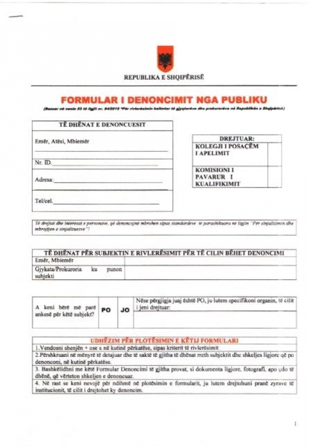 formulari denoncimit vettingu