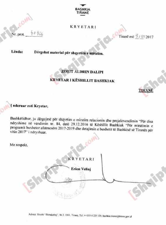 dokumenti per palmat