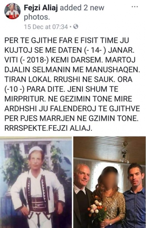 postimi ne fb i selman aliaj