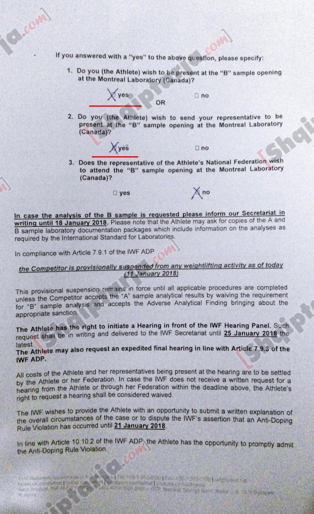 romela begaj pergjigjet e dopingut