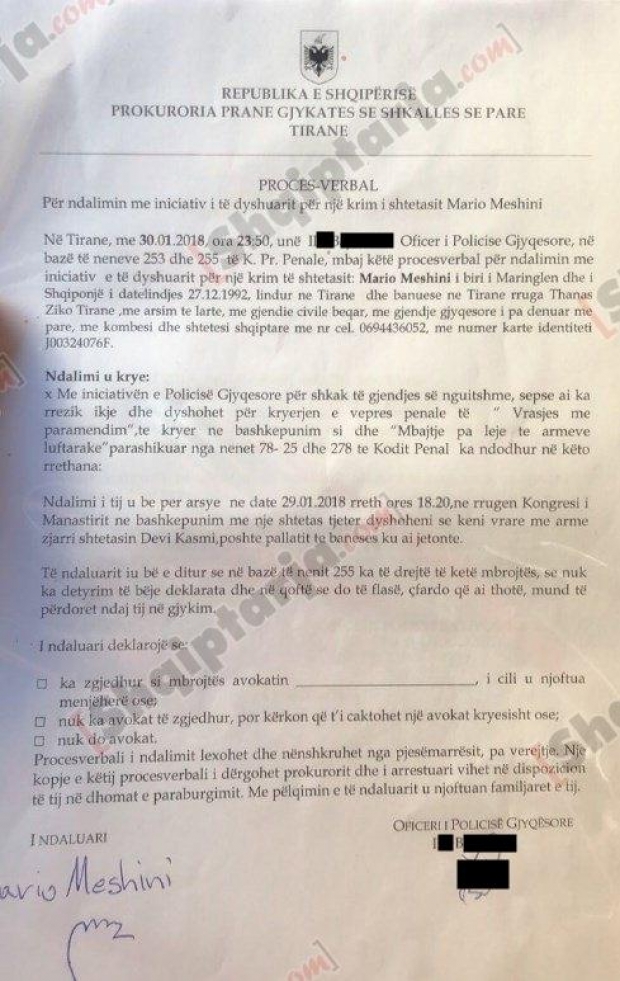 procesverbali mario meshini