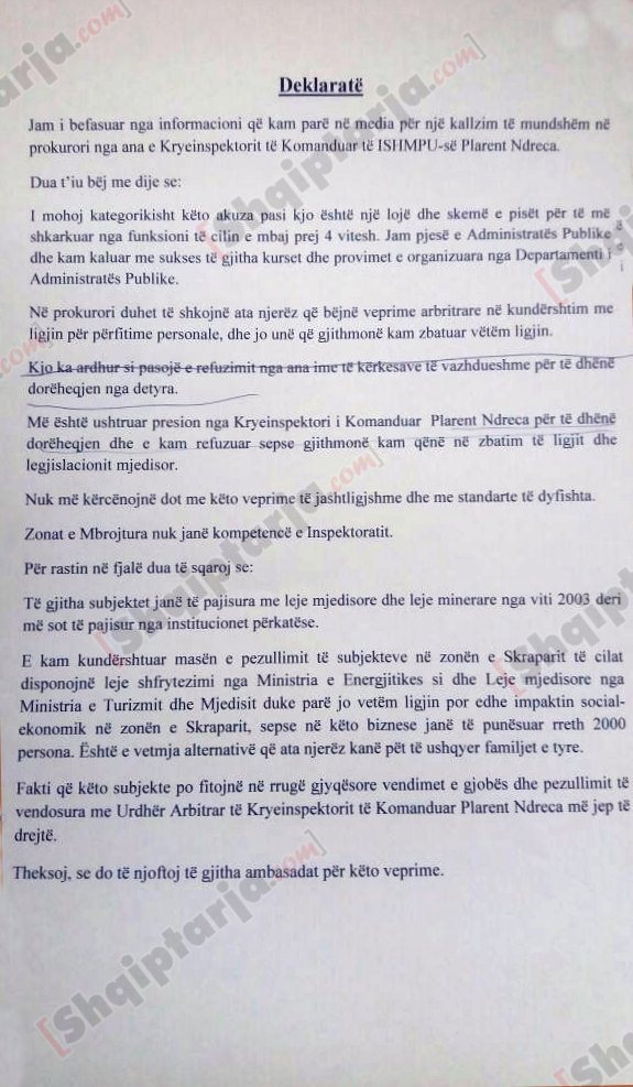 deklerata inspektori altin kazazi