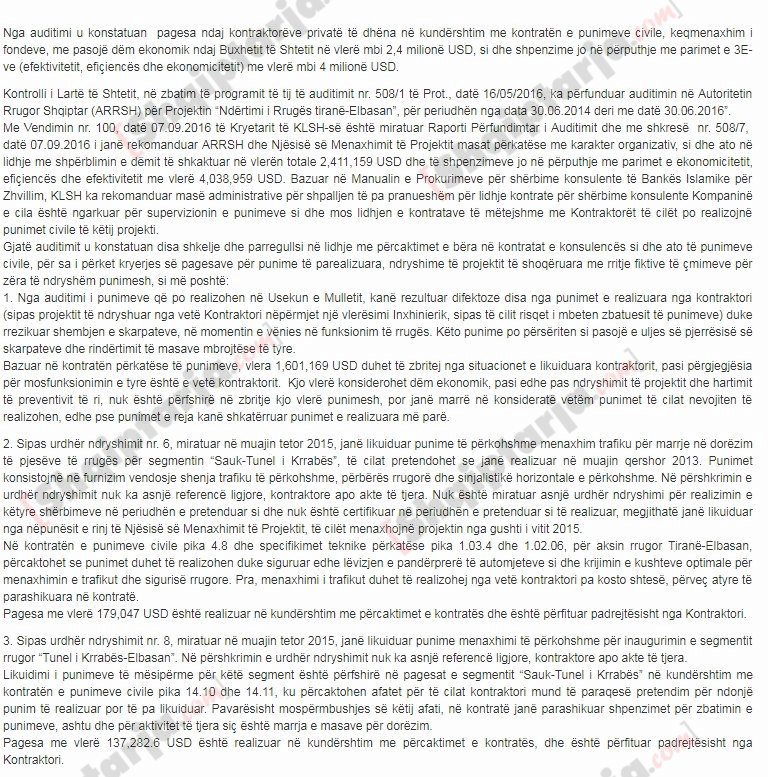 KLSH Kallëzon në Prokurori Drejtorin e Njësisë së Menaxhimit