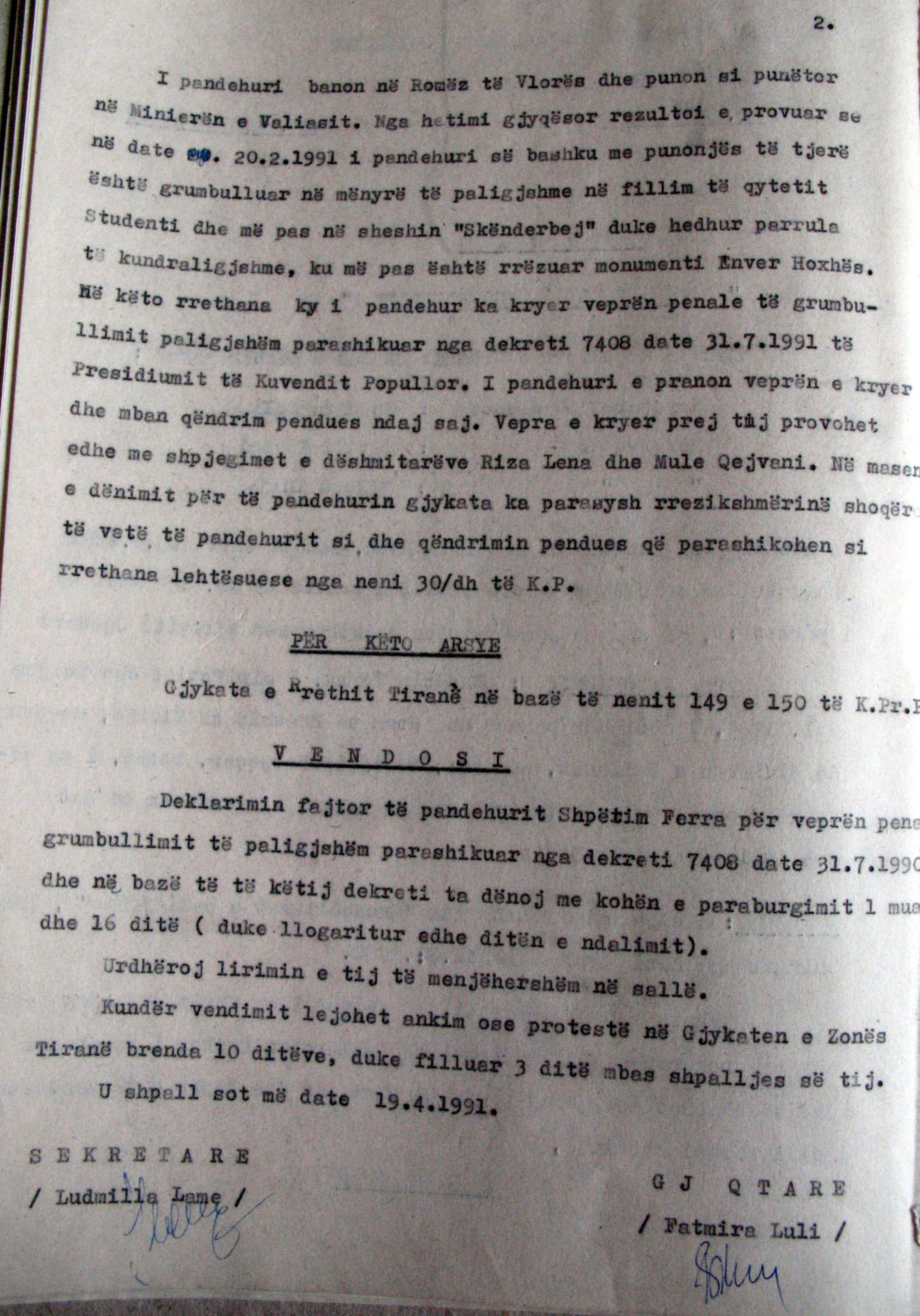 fatmira luli monumeti