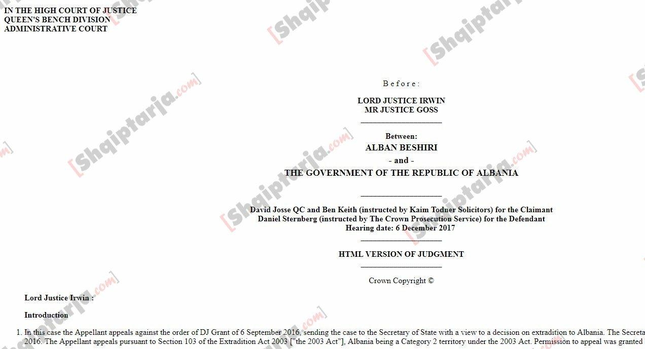 vendimi per shqiptarin