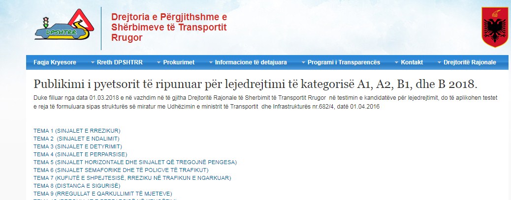 drejtoria e transportit