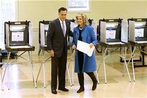Romney me gruan duke votuar ne Boston