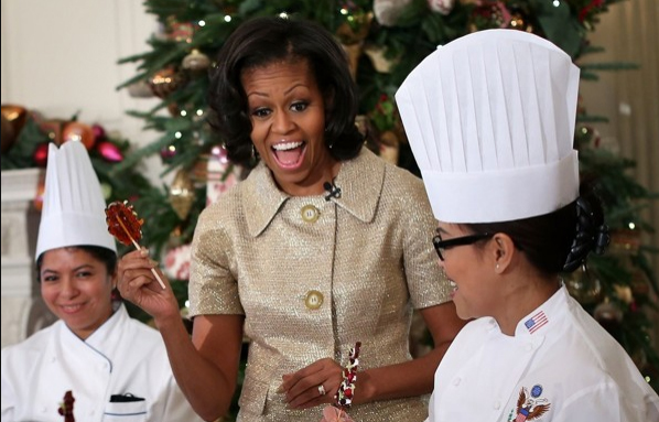 michelle obama me kalamaj krishtlindje