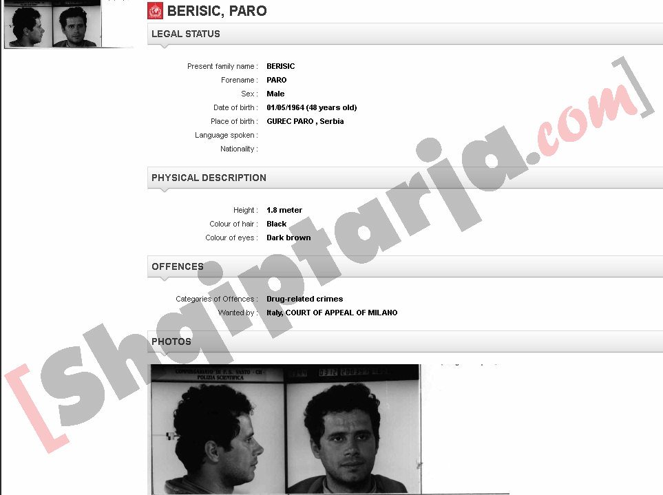 paro laci, interpol italia