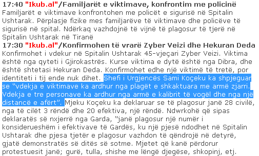 ikub deklarata e kocekut me 21 janar