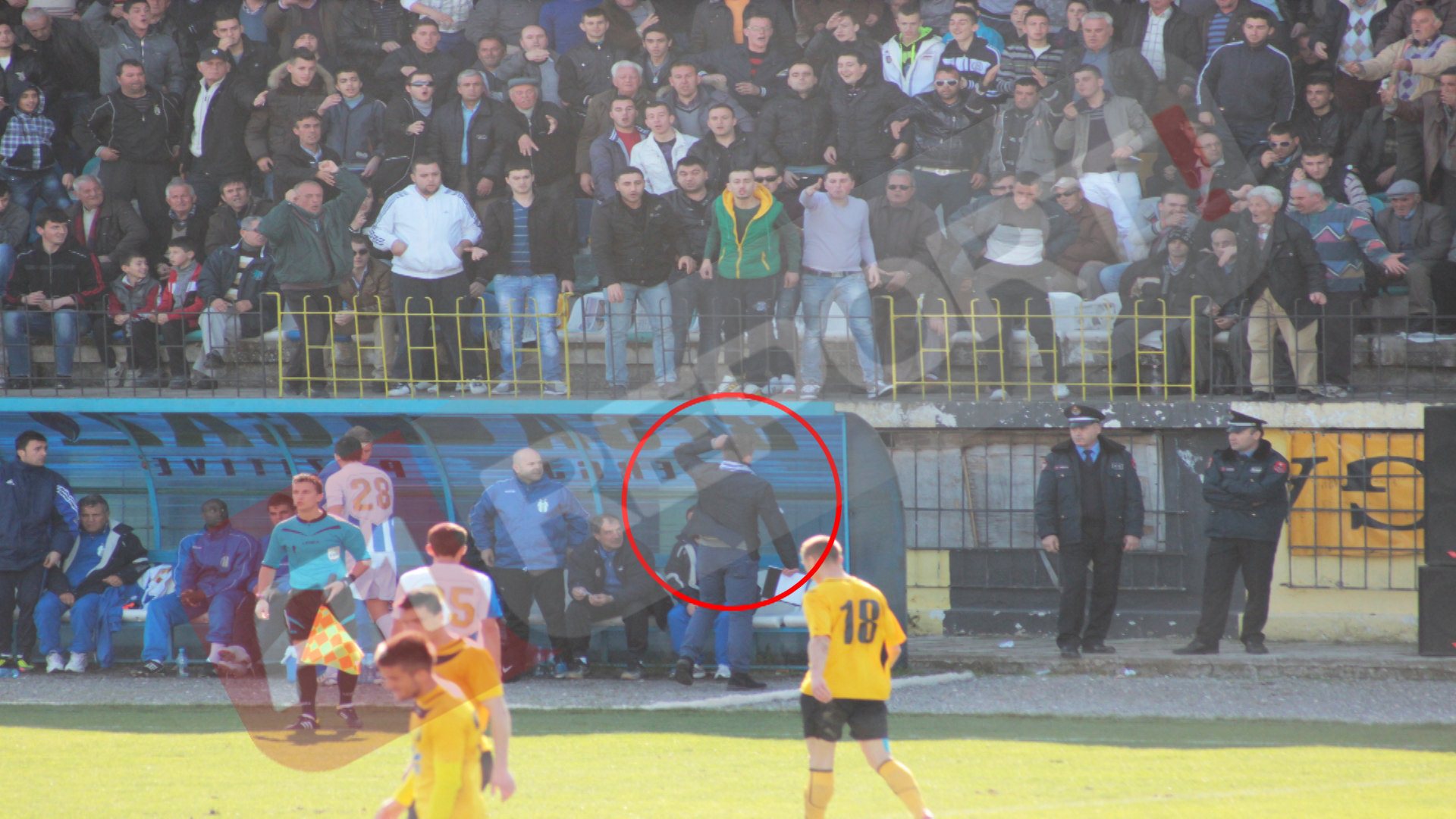 nevil dede provokim stadium kavaje elvis rroshi