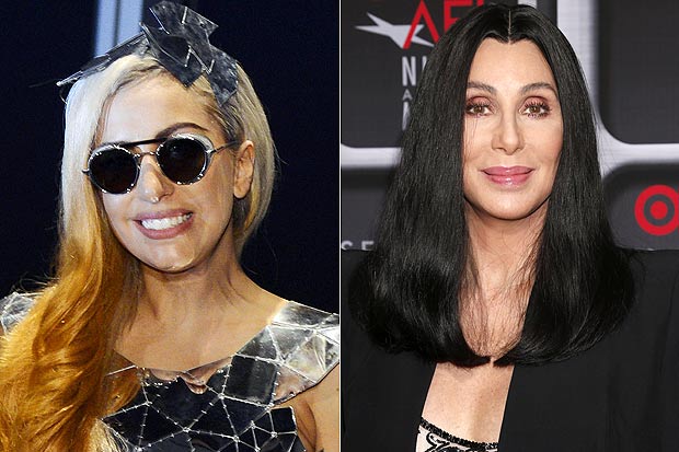 cher, lady gaga 