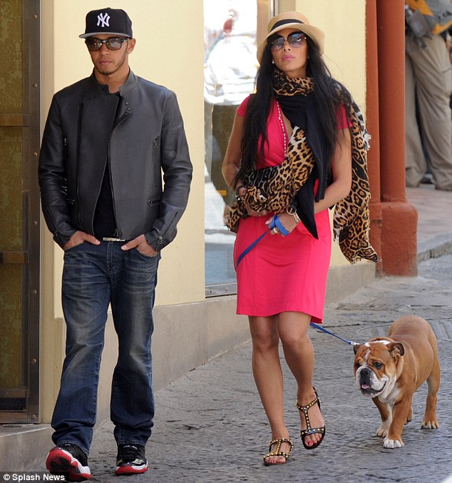 nicole scherzinger, lewis hamilton 
