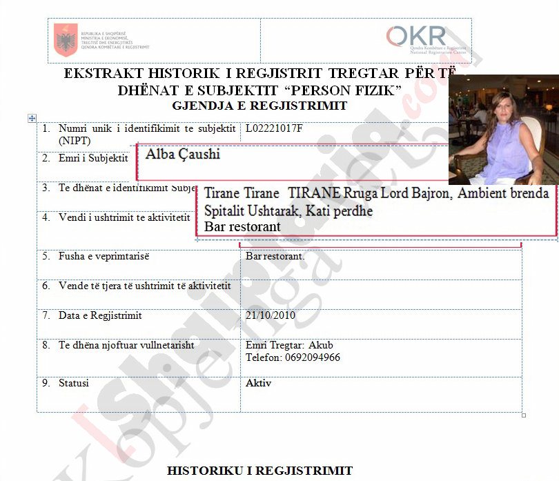 faksimile e alba çaushit 