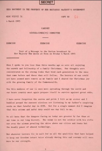 fjalimi mbretereshes