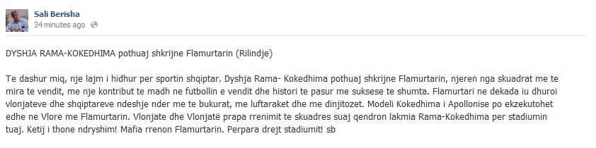 berisha facebook